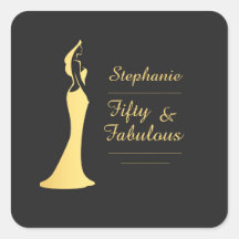 50º aniversário moderno do coquetel Dourado