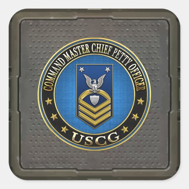 Adesivo Quadrado [500] CG: Chefe Chefe de Comando (CMC) (Frente)