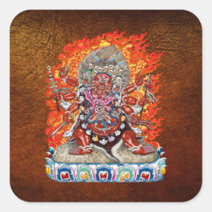 Adesivo Quadrado [500] Tibetano Thangka - Deidade Wrathful Hayagriv