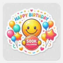 500K Seguidores Aniversário