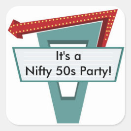 Adesivo Quadrado 50 - Sinal 1