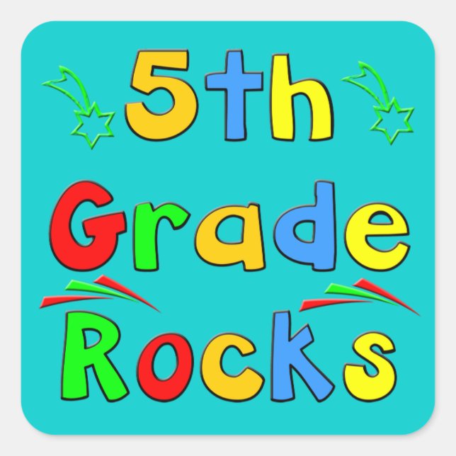 Adesivo Quadrado 5 Grade Rocks Sticker (Frente)
