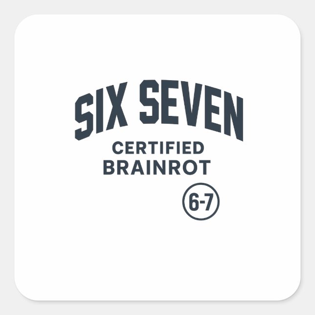 Adesivo Quadrado 6 7 Rotação Cerebral Certificada (Frente)