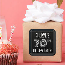 70 Festa de aniversário: Estilo e nome personaliza