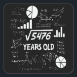 Adesivo Quadrado 73 Years Old Bday Math Teacher 73rd Birthday Gift<br><div class="desc">Birthday Design For anyone who's horoscope say difficult & Stubborn But totally worth.Wear it with pride at work,  school gym perfect to pair with shorts,  leggings or jeans for a casual yet trendy Look</div>