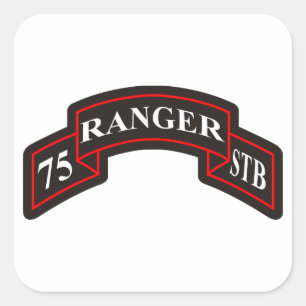Adesivo Quadrado 75º Regimento de Ranger Batalhão de Tropas Espec
