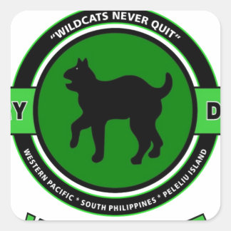 ADESIVO QUADRADO 81 DIVISÃO "WILDCAT" DA DIVISÃO DE INFÂNCIA DA RUA