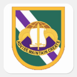 ADESIVO QUADRADO 96.º ASSUNTOS CIVIS BATTALION FLASH/DUI STICKERS