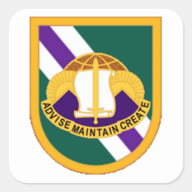 ADESIVO QUADRADO 96.º ASSUNTOS CIVIS BATTALION FLASH/DUI STICKERS (Frente)