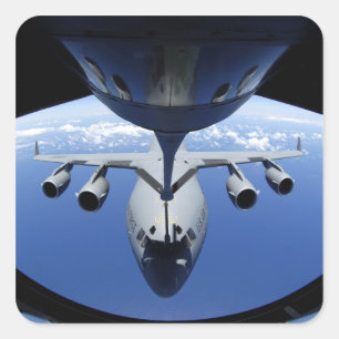 Adesivo Quadrado A.A. - 17 Globemaster III recebem o combustível