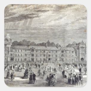 Adesivo Quadrado A abertura da faculdade de Keble, Oxford