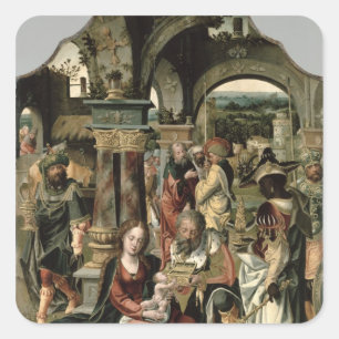 Adesivo Quadrado A adoração dos Magi