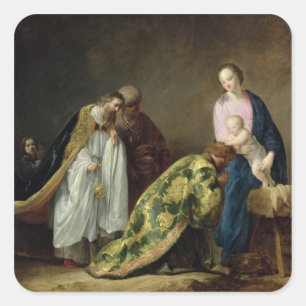 Adesivo Quadrado A adoração dos Magi, 1638