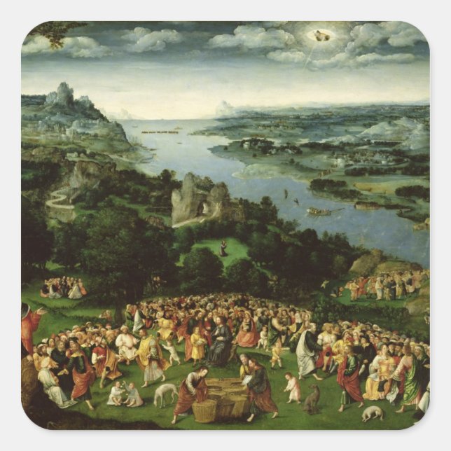 Adesivo Quadrado A Alimentação dos Cinco Mil (Frente)