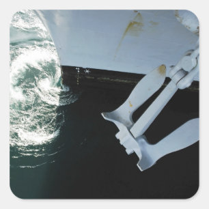 Adesivo Quadrado A âncora da marca II Stockless do lado de porto