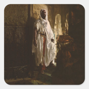 Adesivo Quadrado A arte africana principal do Moorish