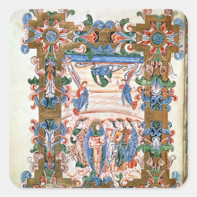 Adesivo Quadrado A Ascensão do Cristo (Frente)