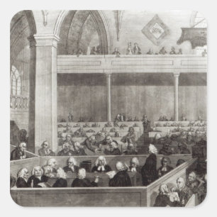 Adesivo Quadrado A assembleia geral de Kirk de Scotland