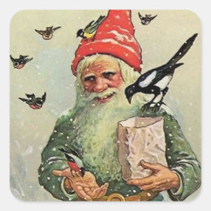 Adesivo Quadrado "A Bag of BirdSeed" por Jenny Nystrom