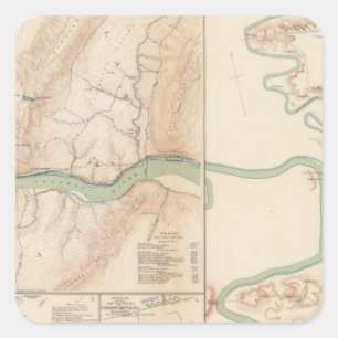 Adesivo Quadrado A balsa do harpista, Hagerstown, Funkstown