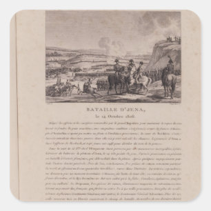 Adesivo Quadrado A batalha de Jena, o 14 de outubro de 1806
