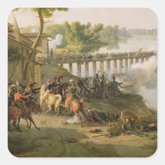 Adesivo Quadrado A Batalha de Lodi (Frente)