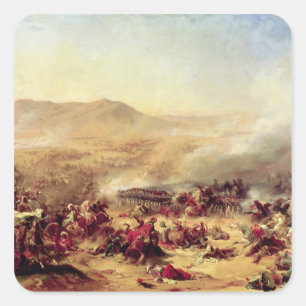 Adesivo Quadrado A batalha de Mont Thabor, o 16 de abril de 1799