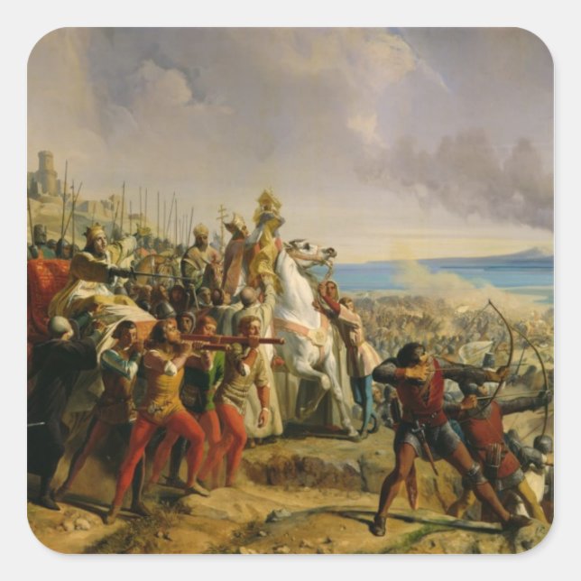 Adesivo Quadrado A Batalha de Montgisard (Frente)