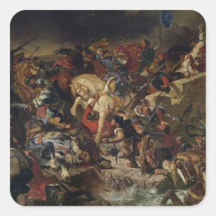 Adesivo Quadrado A batalha de Taillebourg, o 21 de julho de 1242,