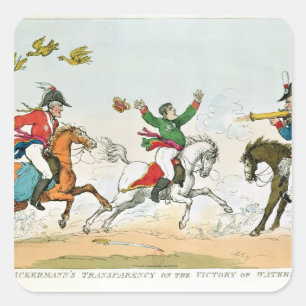 Adesivo Quadrado A Batalha de Waterloo