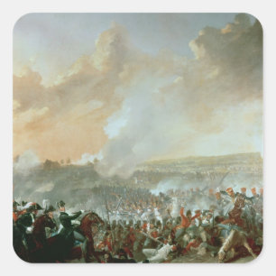 Adesivo Quadrado A batalha de Waterloo, o 18 de junho de 1815