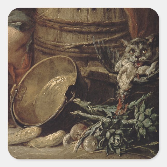 Adesivo Quadrado A Bela Cozinha Maid (Frente)