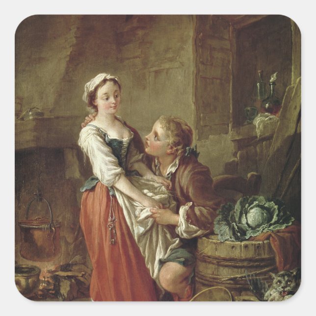 Adesivo Quadrado A Bela Cozinha Maid (Frente)