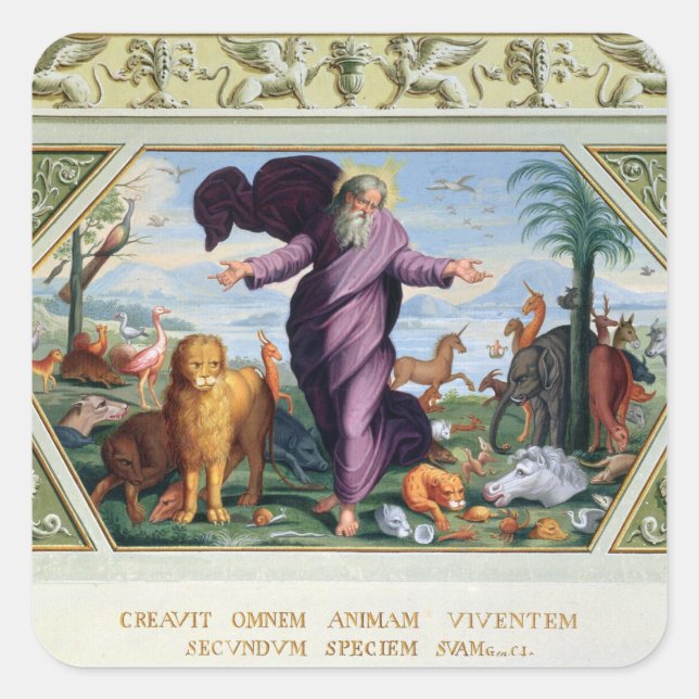 Adesivo Quadrado A Bíblia Rafael: Trinta e Três Cenas da Ol (Frente)