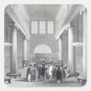 Adesivo Quadrado A bolsa de valores