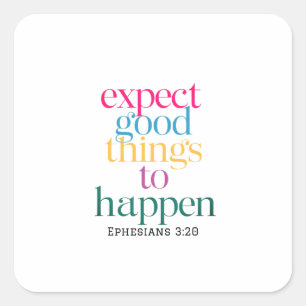 Adesivo Quadrado A bondade transborda sempre da abundância de Deus