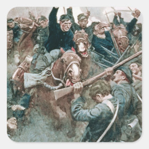 Adesivo Quadrado A Brigada de Jackson em pé como uma parede de pedr