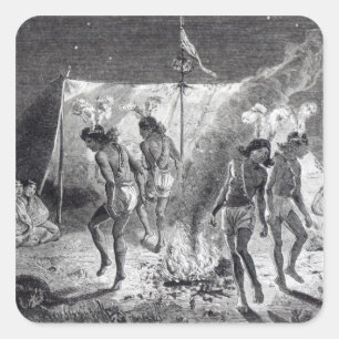 Adesivo Quadrado "A casa bonito" e dança