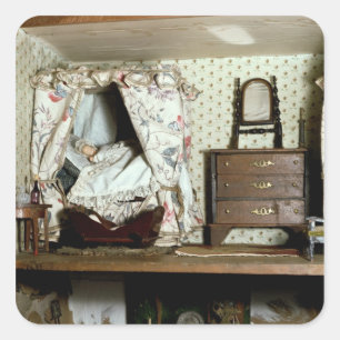 Adesivo Quadrado A casa de boneca inglesa