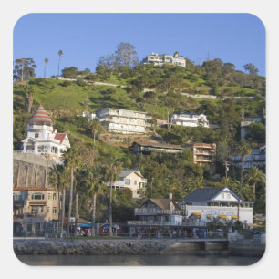 Adesivo Quadrado A cidade de Avalon, na ilha Catalina,