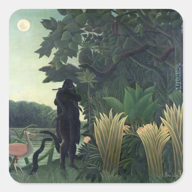 Adesivo Quadrado A Cobra Charmer, 1907 (Frente)