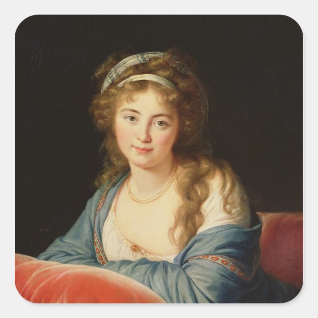 Adesivo Quadrado A Condessa Catherine Vassilievna Skavronskaia (Frente)