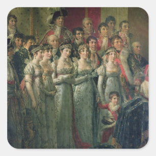 Adesivo Quadrado A consagração e o Josephine de Napoleon