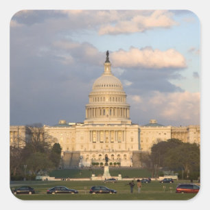 Adesivo Quadrado A construção do Capitólio dos Estados Unidos