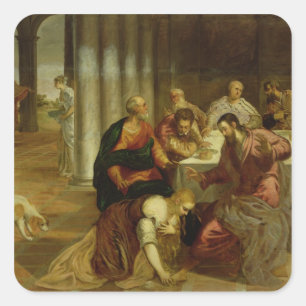 Adesivo Quadrado A conversão da Maria Madalena, 1546-7