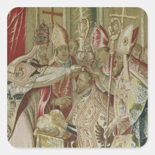 Adesivo Quadrado A coroação de Charles V