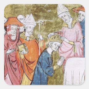 Adesivo Quadrado A coroação do imperador Charlemagne