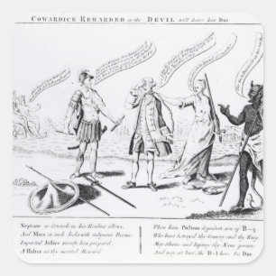 Adesivo Quadrado A covardia recompensada ou o diabo terão seu