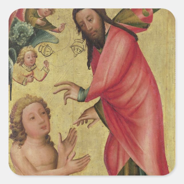 Adesivo Quadrado A Criação de Adão (Frente)