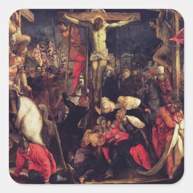 Adesivo Quadrado A crucificação 2 (Frente)